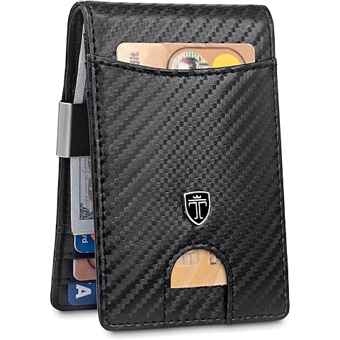 TRAVANDO Money Clip Wallet RIO - Mens Wallets slim Front Pocket RFID Blocking Card Holder Minimalist Mini Bifold Gift Box