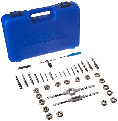 Drill América DWT Series 40Pieza de terrajas y machos, varias opciones (Ronda y Hex), acero (alta velocidad, carbono), fraccional, sistema métrico),