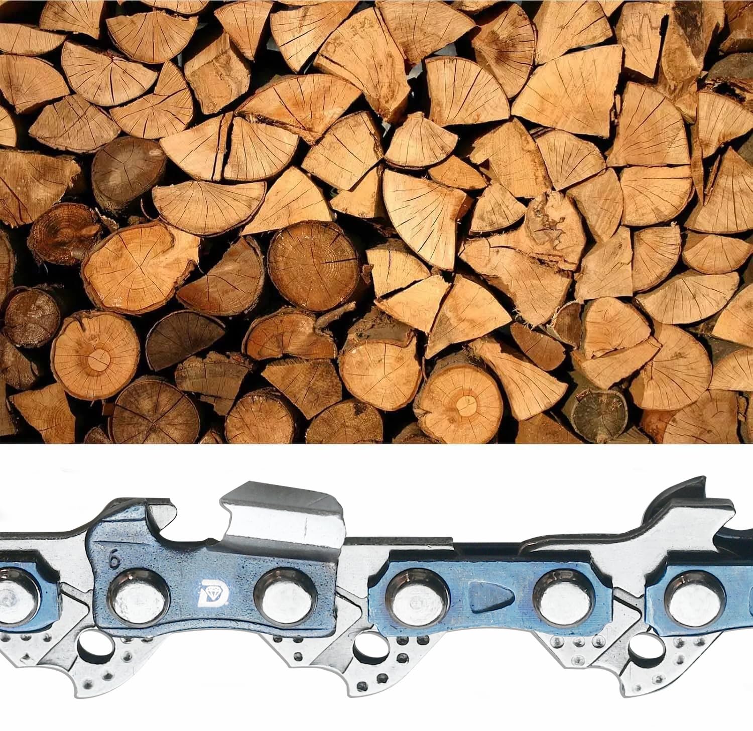 3 cadenas de motosierra de 12 pulgadas para motosierra Greenworks 40 V 20262 20292, cadena de repuesto de 12 pulgadas para motosierra Sun Joe SWJ698E 9A – 3/8 pulgadas – .50 pulgadas – 45 DL