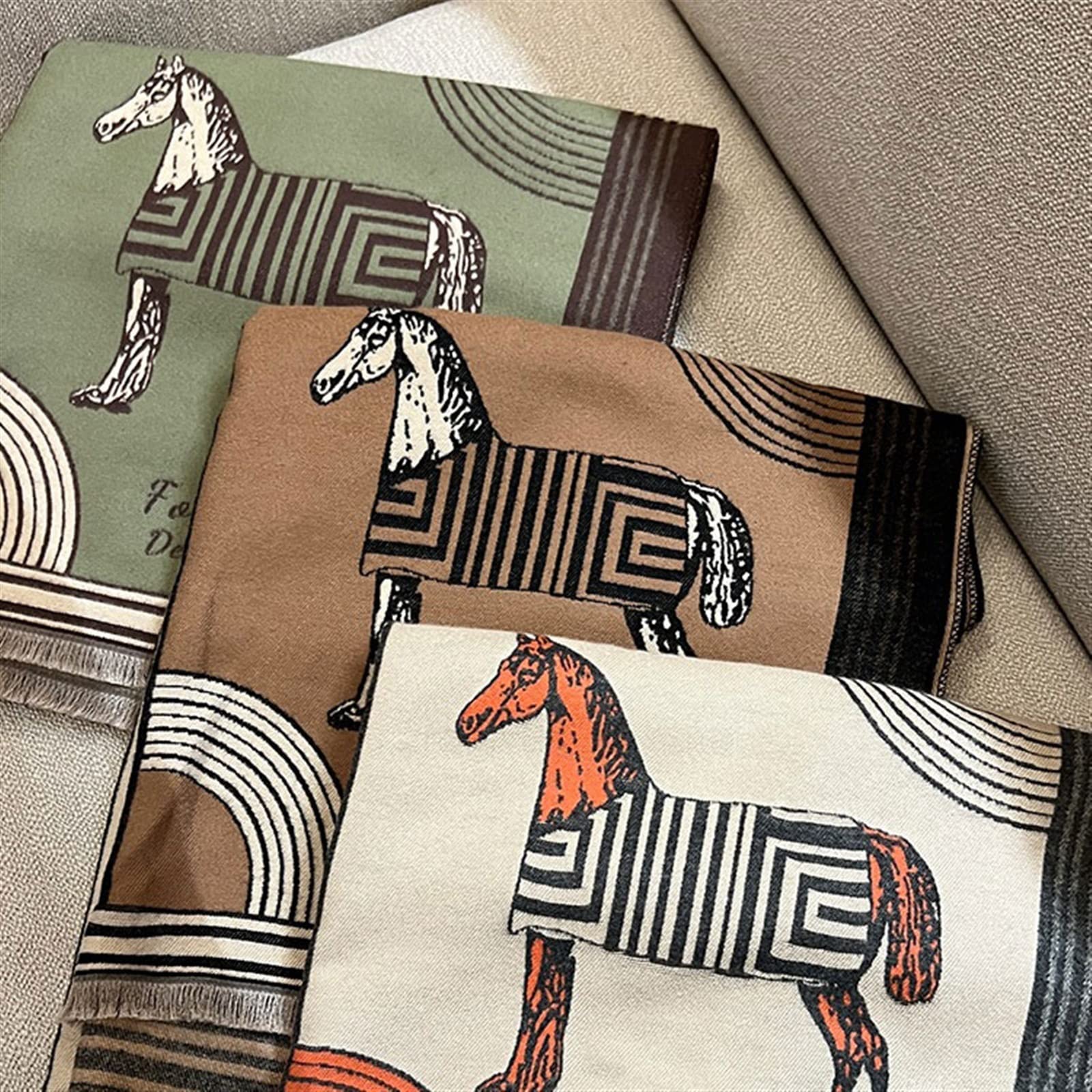 Sciarpa In Cotone Con Stampa A Cuore: Stola Leggera Del Commercio Equo E Solidale - Italia - Foto 10