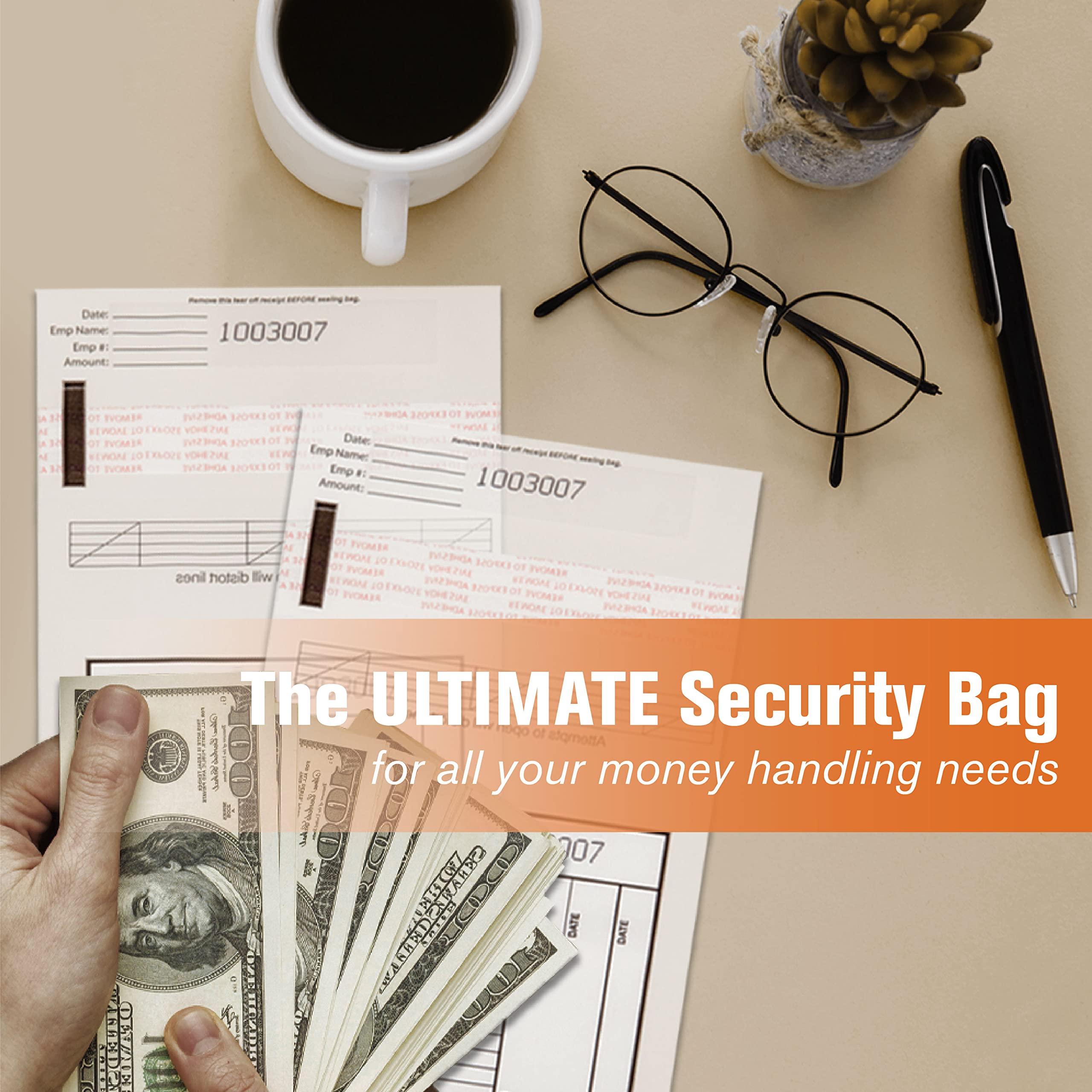 BankSupplies Cash Transmittal Bags Tamper Evident 5W X