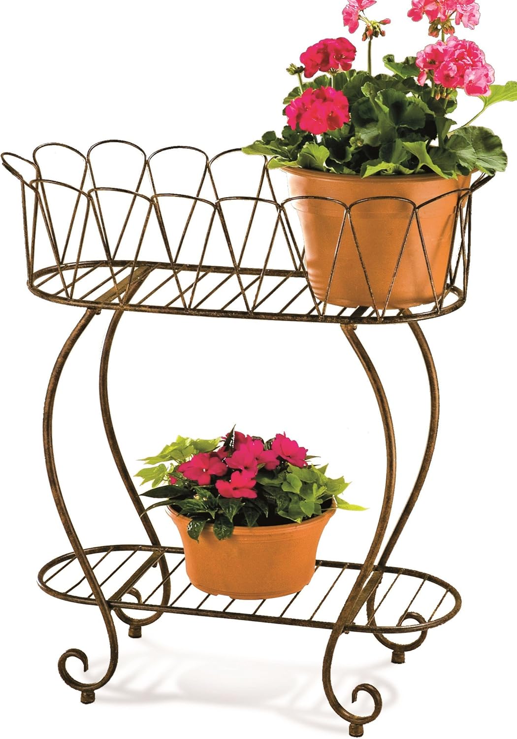 Deer Park PL204 Indoor/Outdoor Oval Wave Planter, Medium