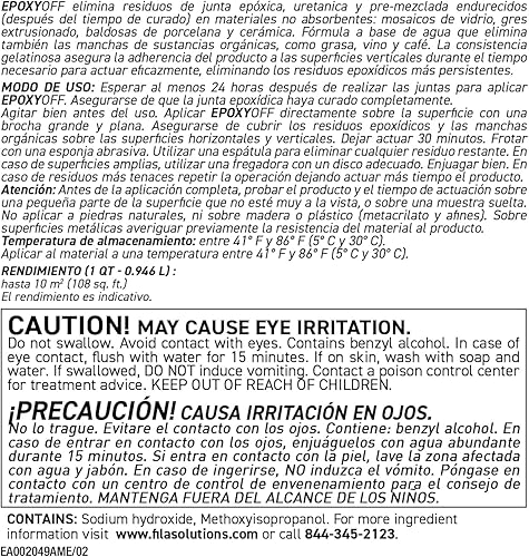 Miniatura 2 de FILA EPOXYOFF, removedor de neblina de lechada epoxi, elimina eficazmente los residuos de epoxi, el producto se puede aplicar en superficies