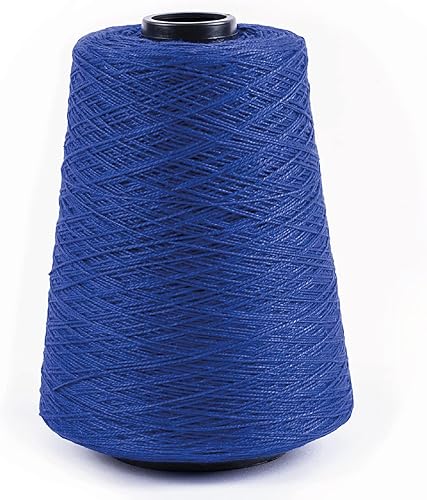 Miniatura 10 de Silk City Fibers, 52 Perle Mercerized Cotton Weaving Yarn, color azul marino oscuro
