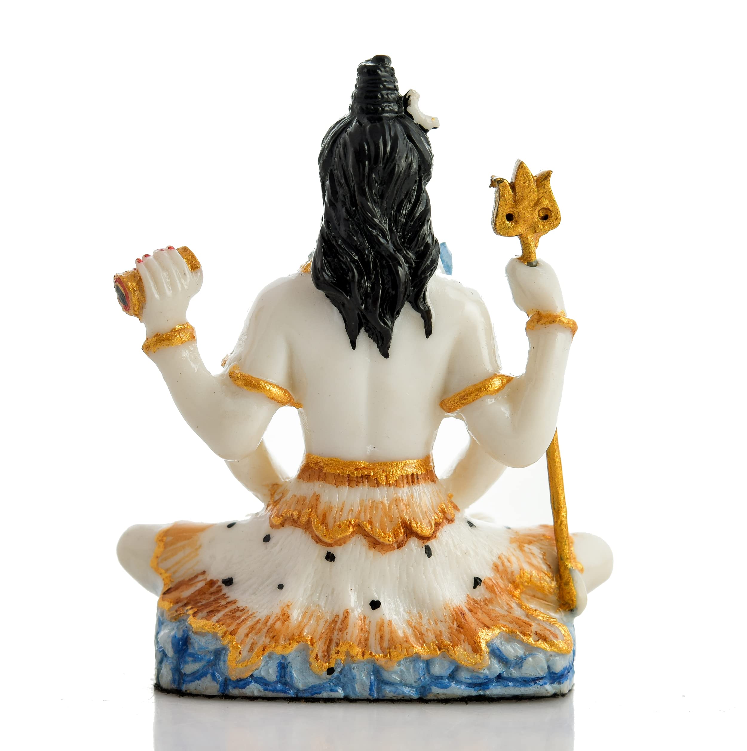 Archna Handicraft Polyresin Shiv Ji Murti for Pooja Room Figurines Idol Mahadev Sculpture (2 x 3 Inches, White), Idol - Image 4 thumbnail