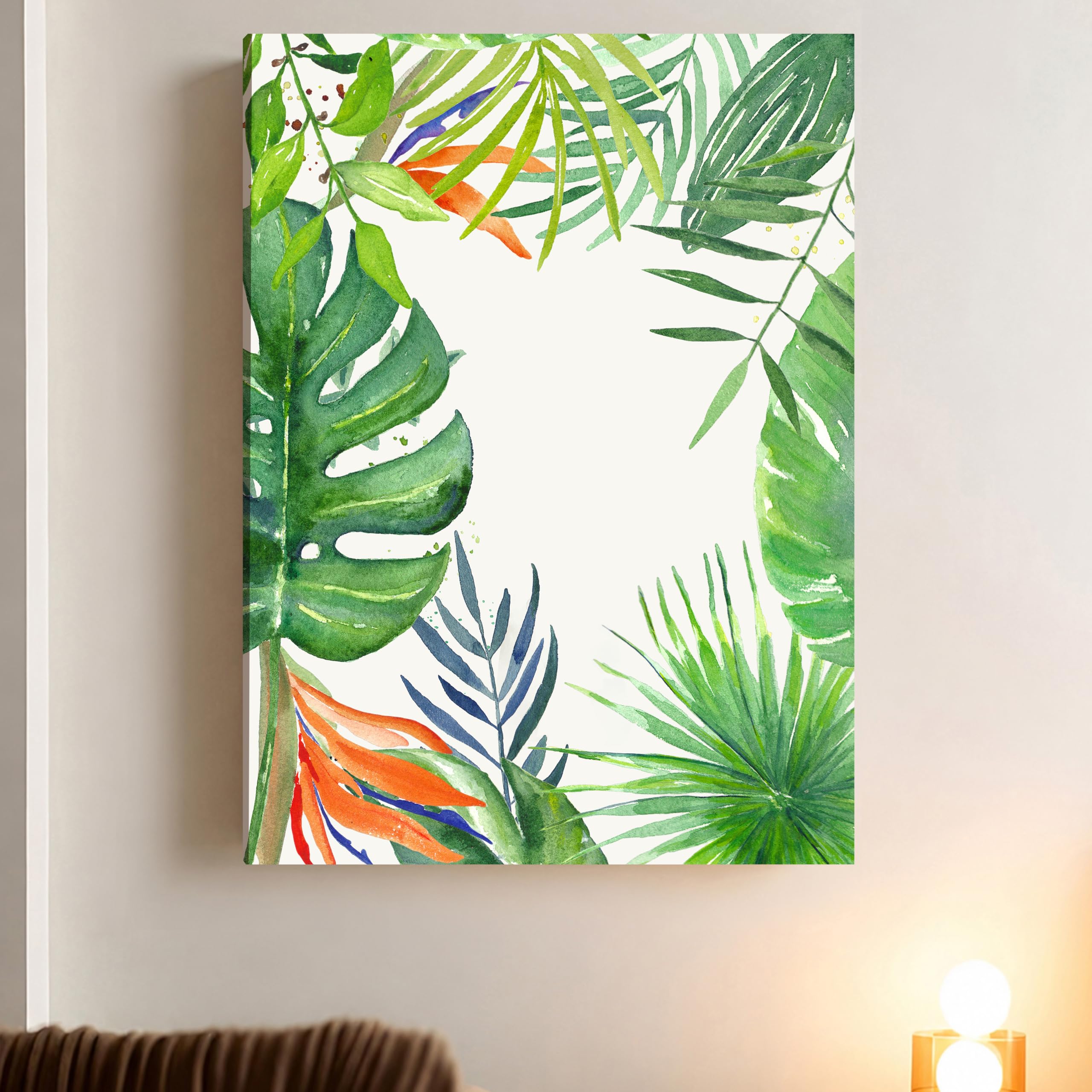 Textured Floral Canvas Art - Nature Wall Decor -24