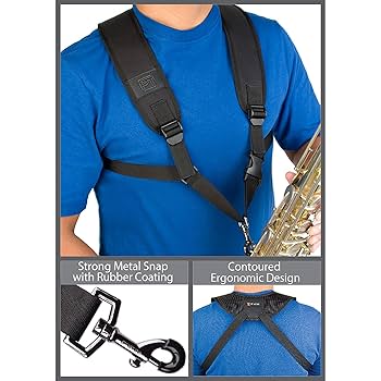 Pro Tec Protec Saxophone Harness With Deluxe Metal Trigger Snap-Size: Small, Model A306SM
