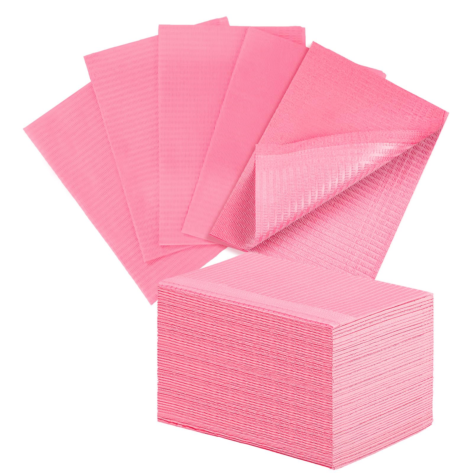 Disposable Nail Mats, 40pcs Pink 13"X18" Foldable Waterproof Mats