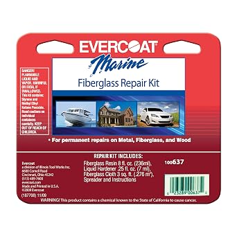 Evercoat Marine Fiberglass Repair Kit for Fiberglass, Metal & Wood - 10 Fl Oz