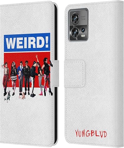 Head Case Designs Officially Licensed Yungblud Weird! Graphics Leather Book Wallet Case Cover Compatible with Motorola Moto Edge 30 Fusion