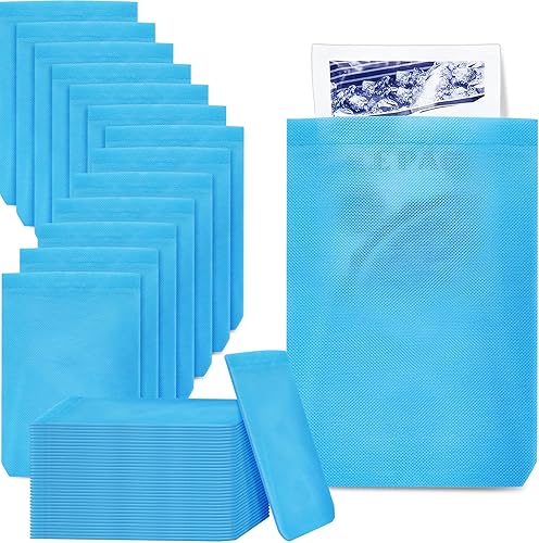 Tatuo 100 fundas desechables para paquetes fríos y calientes, de 6 x 9 pulgadas, no tejidas, desechables, para bolsas de hielo, fundas protectoras