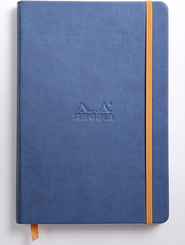 Rhodia Rhodiarama Webnotebook - Lined 96 Sheets - 5 1/2 x 8 1/4 - Sapphire Cover