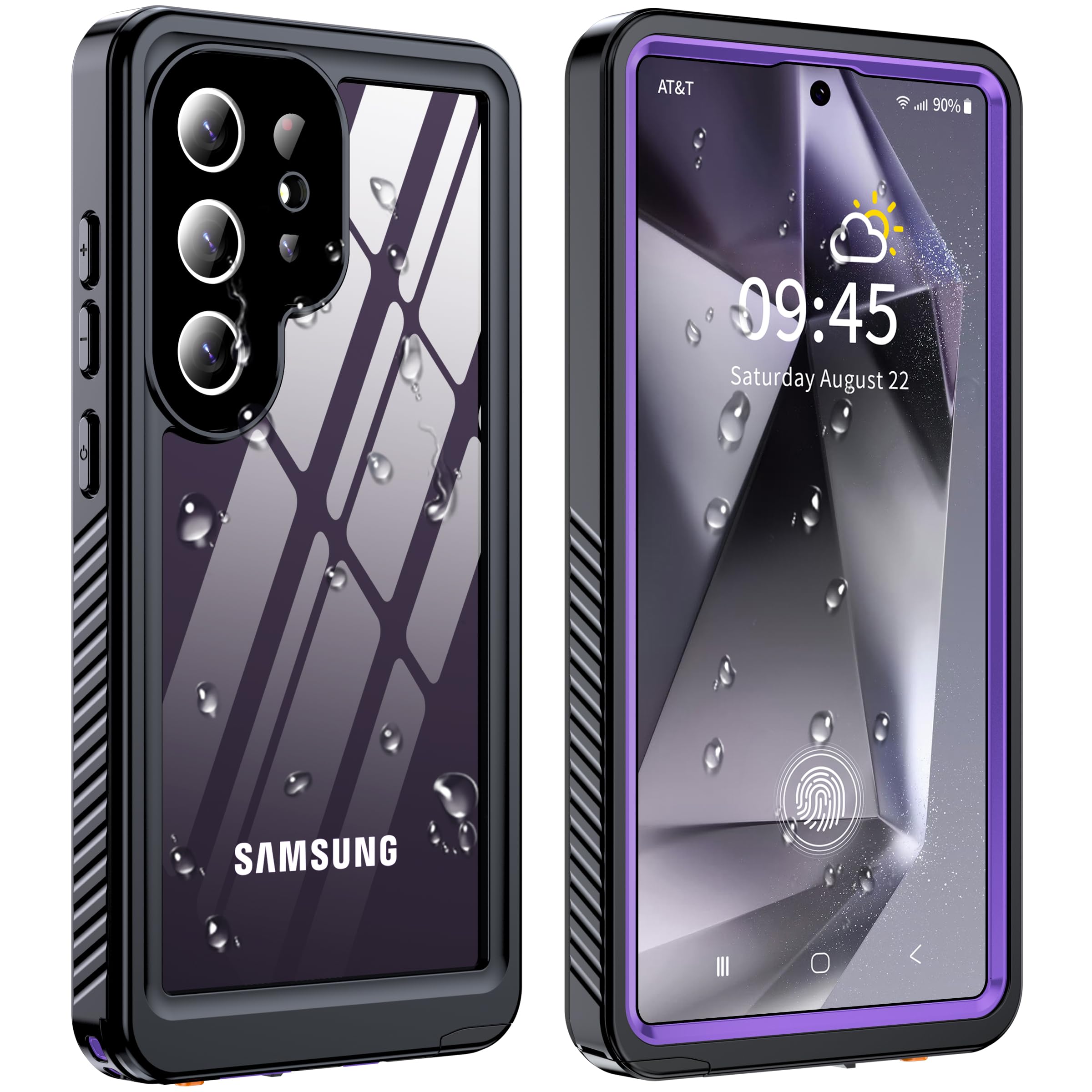 GOLDJU for Samsung Galaxy S25 Ultra Case Waterproof,IP68 Waterproof Dustproof Case with Built-in Screen Protector, Full Body Protective Phone Cover