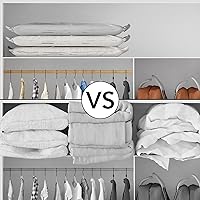 Vista 3 de Bolsas de almacenamiento al vacío SpaceAid, bolsas compresoras selladoras de ahorro de espacio para edredones, cobijas, almohadas, ropa de cama