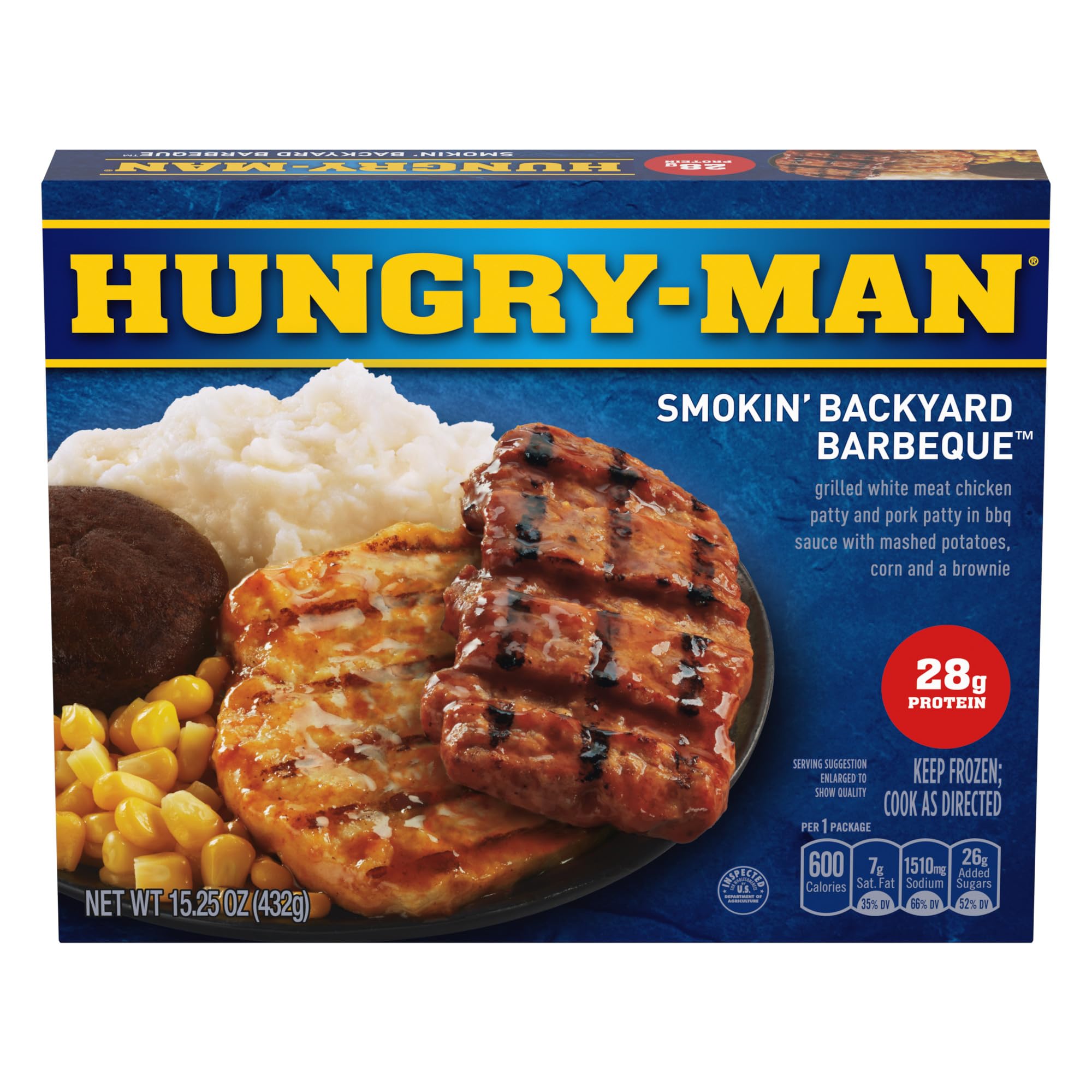 Hungry-Man Smokin' Backyard Barbeque, 15.25 Oz