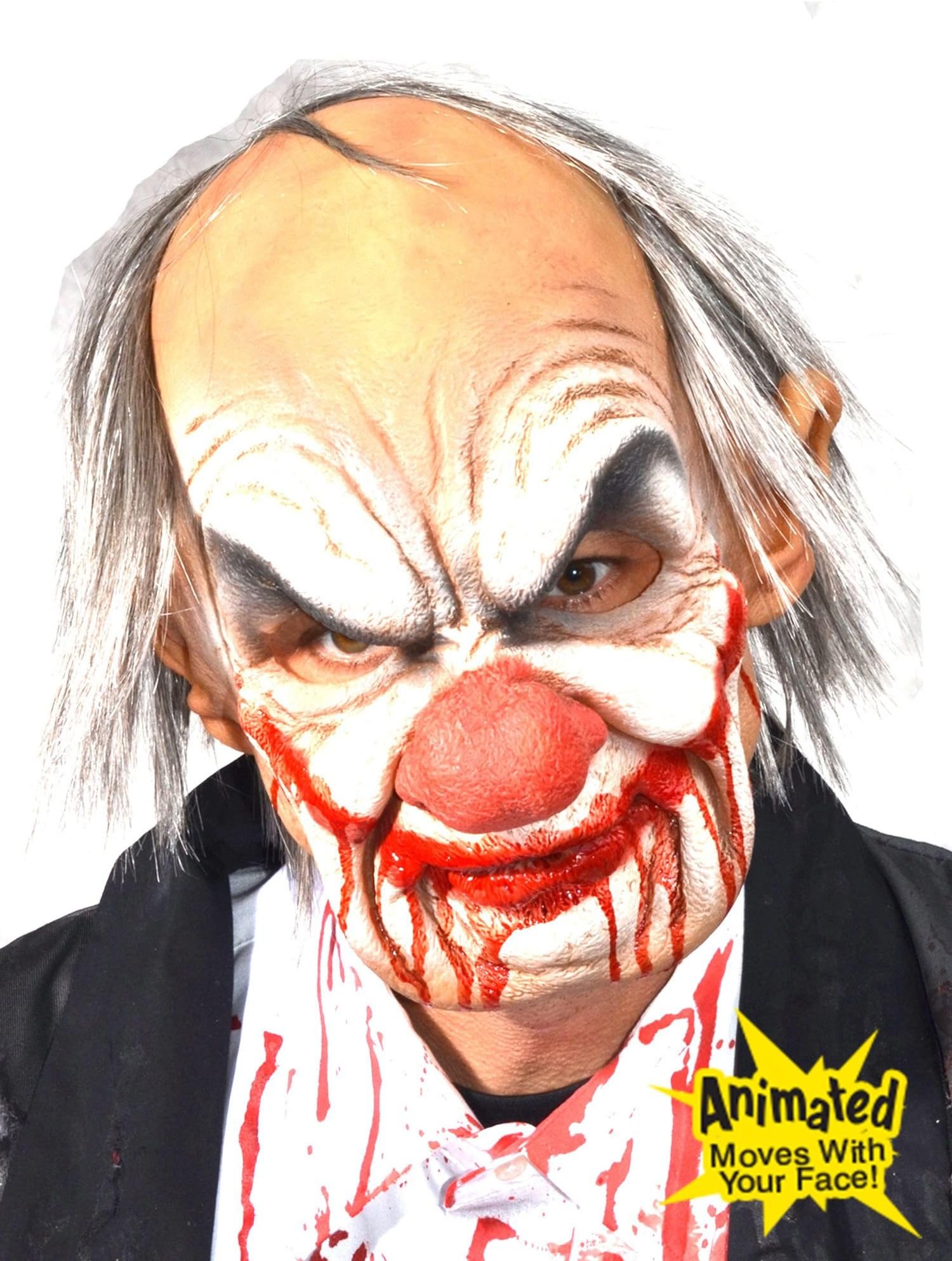 Smiley Clown Super Soft Costume Mask Adult One Size Tan