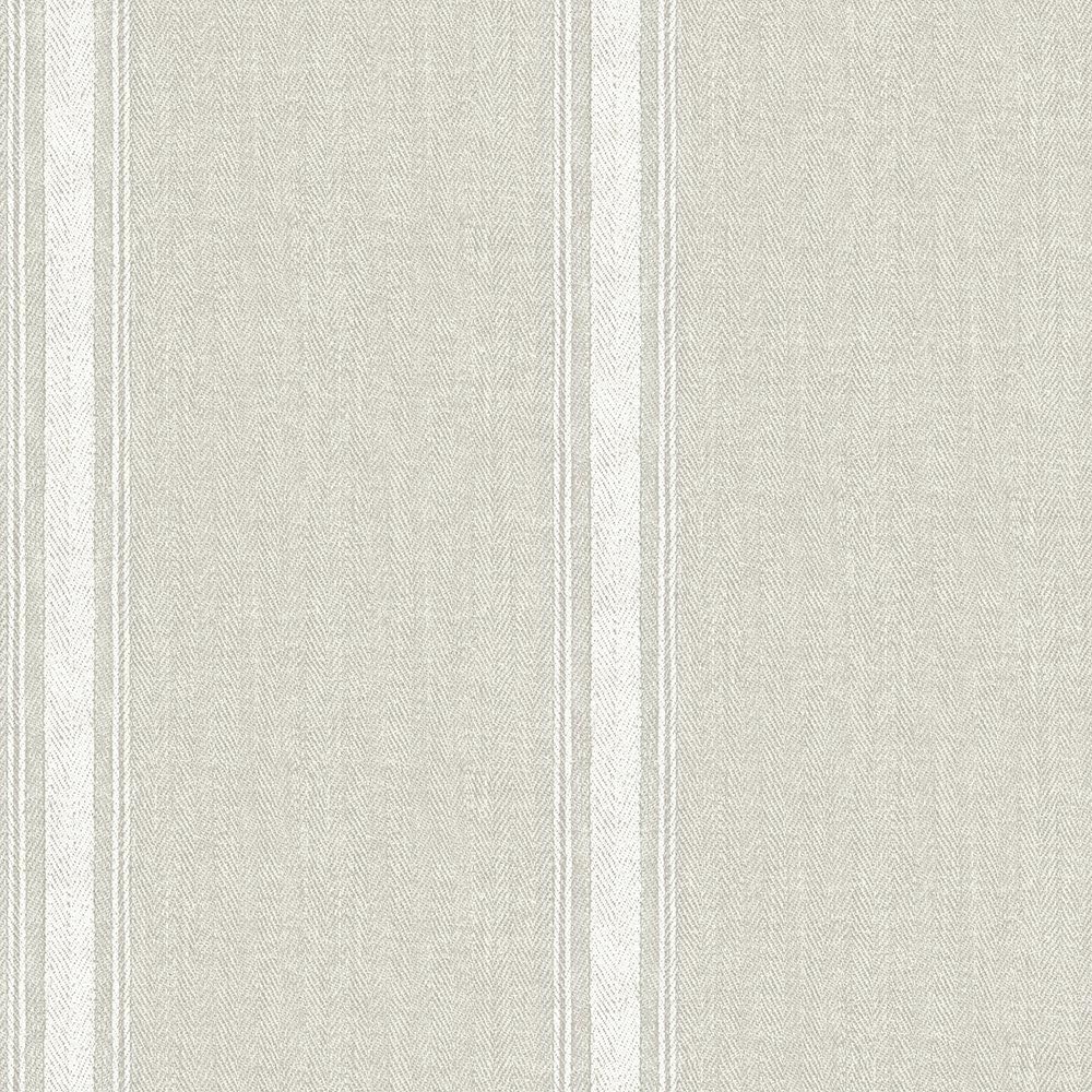 3115-12463 Linette Fabric Stripe Wallpaper , Light Grey