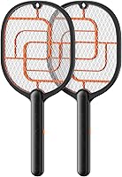 GAIATOP 3800V Electric Fly Swatter - Battery Powered Handheld Bug Zapper Racket with 3-Layer Safety Grid for Indoor Outdoor Pest Control