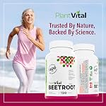 PlantVital Organic Beetroot 1400mg per day -Made in Canada, Health Canada Licensed- Antioxidant Beet Root Supplement - Protects Against Oxidative Damage and Free Radicals -120 Capsules, 2-Month Supply