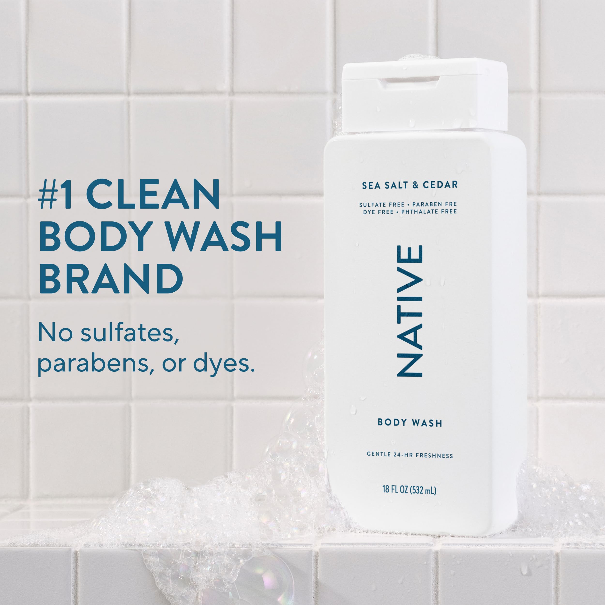 Native Body Wash - Sea Salt & Cedar -2