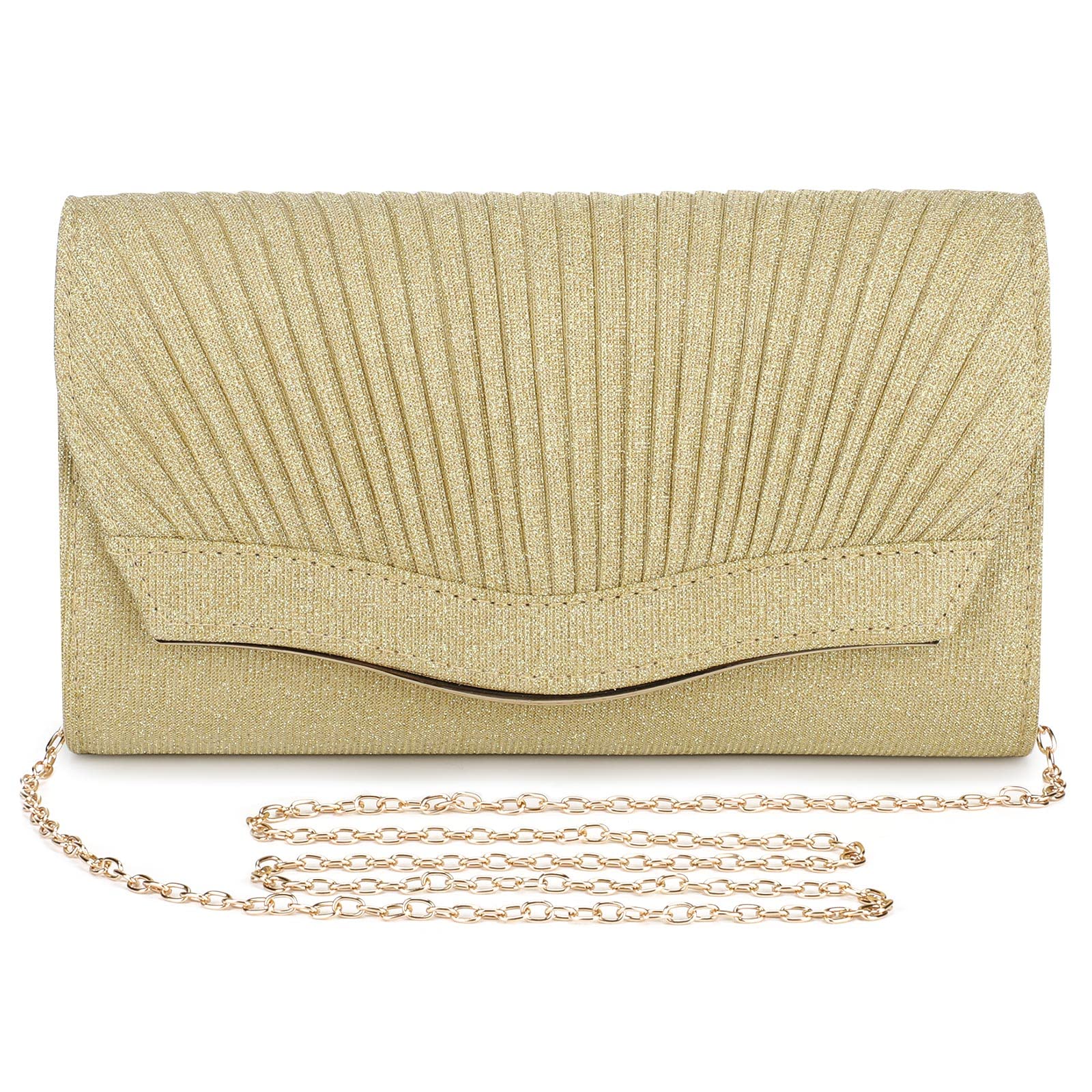 BAIGIO Bolso Ceremonia Bolso de Mano de Mujer Bolsos Fiesta Plateados Bolsas de Embrague Cartera de Mano con Rhinestone Bolso de Fiesta del Monedero para Boda Partido