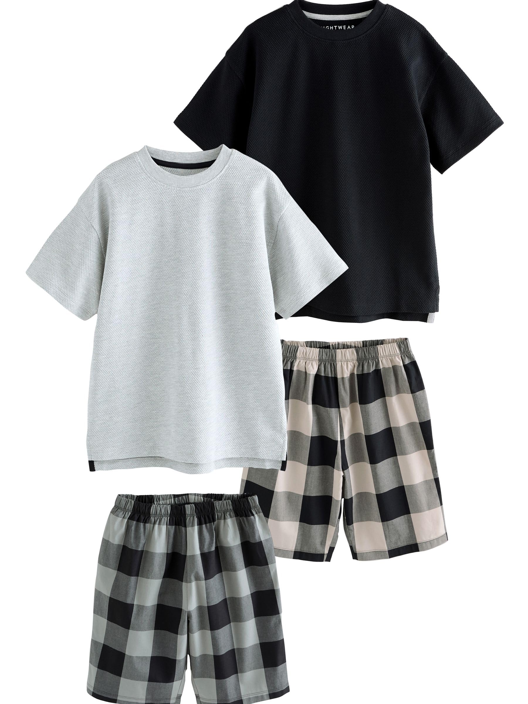 NEXT Niños Pack de Dos Pijamas con Tejido de Cuadros
