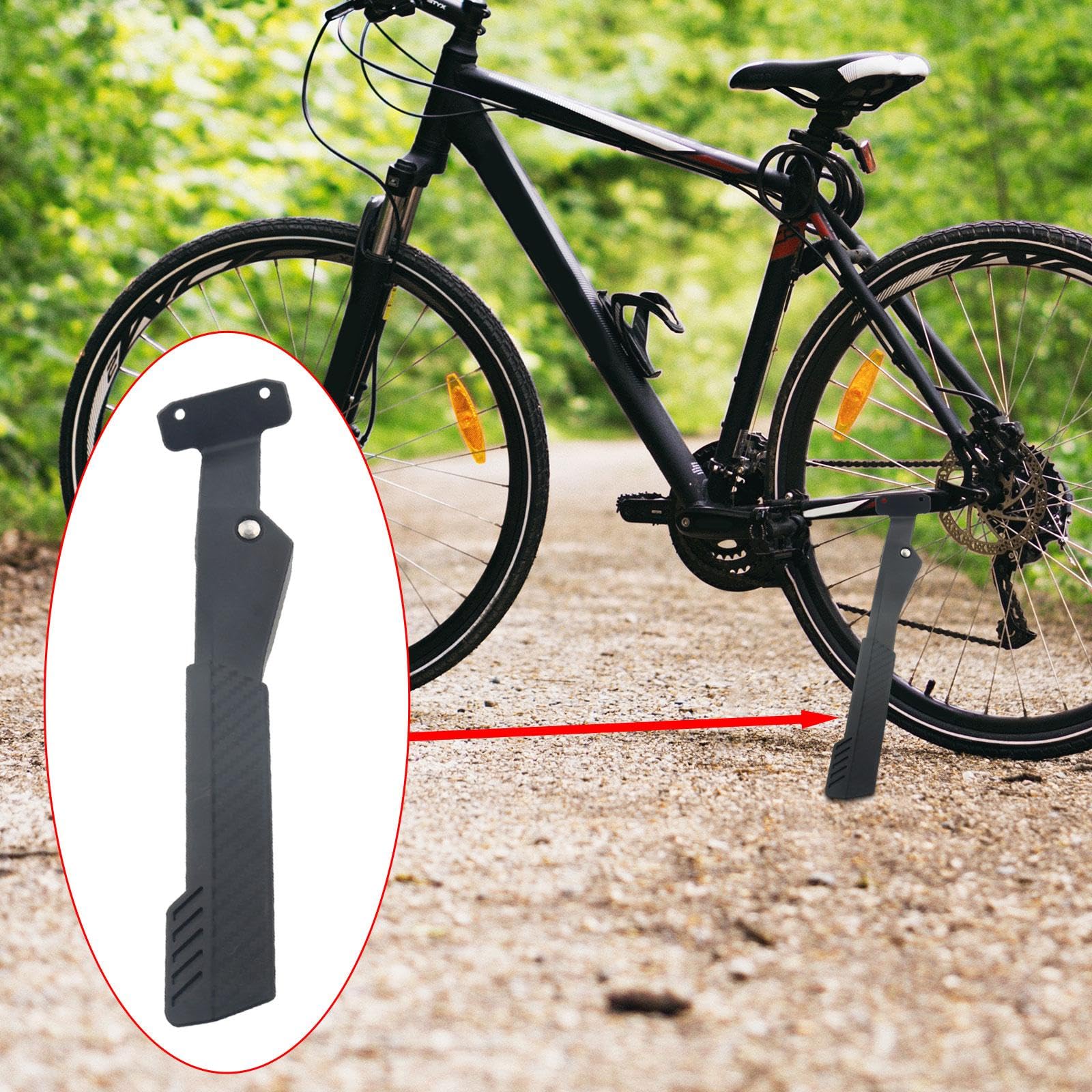 Cavalletto Laterale per Bicicletta, in Lega di Alluminio, Regolabile, Facile da Montare per Adulti