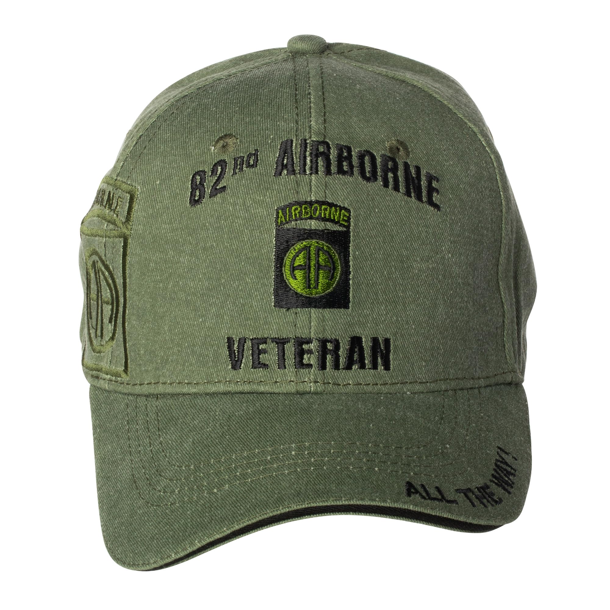 Artisan Owl Officially Licensed 82nd Airborne Veteran Embroidered Baseball Cap 82nd Airborne Veteran All the Way