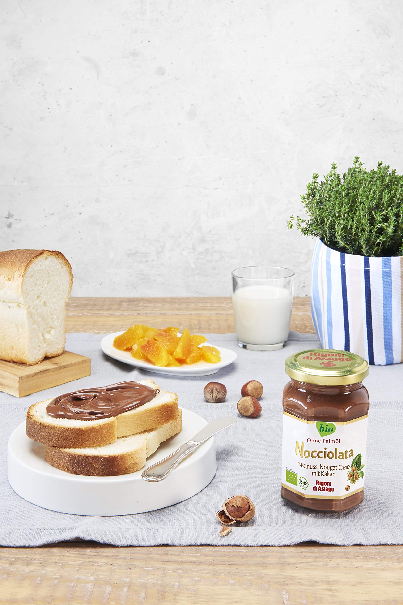 Rigoni di Asiago - Nocciolata - 6x 700g | Nuss Nougat Creme | Haselnusscreme ohne Palmöl | Nuss Nougat Creme ohne Palmöl | Brotaufstrich