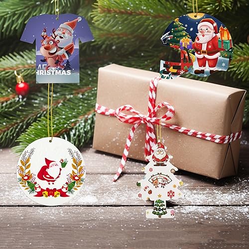 Miniatura 7 de 50 piezas de adornos de sublimación en blanco, ambientadores de sublimación, productos en blanco de sublimación, ambientador de aire para auto y