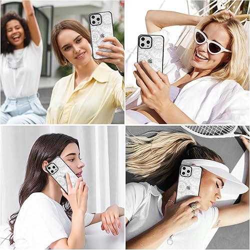 Miniatura 7 de Mootobo Funda 4 en 1 para iPhone 13 Pro Max con protector de pantalla  protector de lente TPU transparente borde de parachoques delgado a la moda a