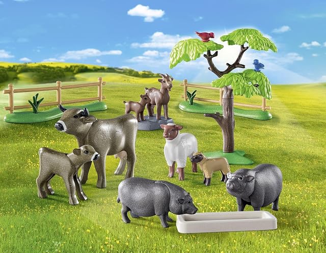 Foto 3 de 7 de PLAYMOBIL Country 71307 Set Animales,con adorables Animales de Granja como Vacas, Cabras