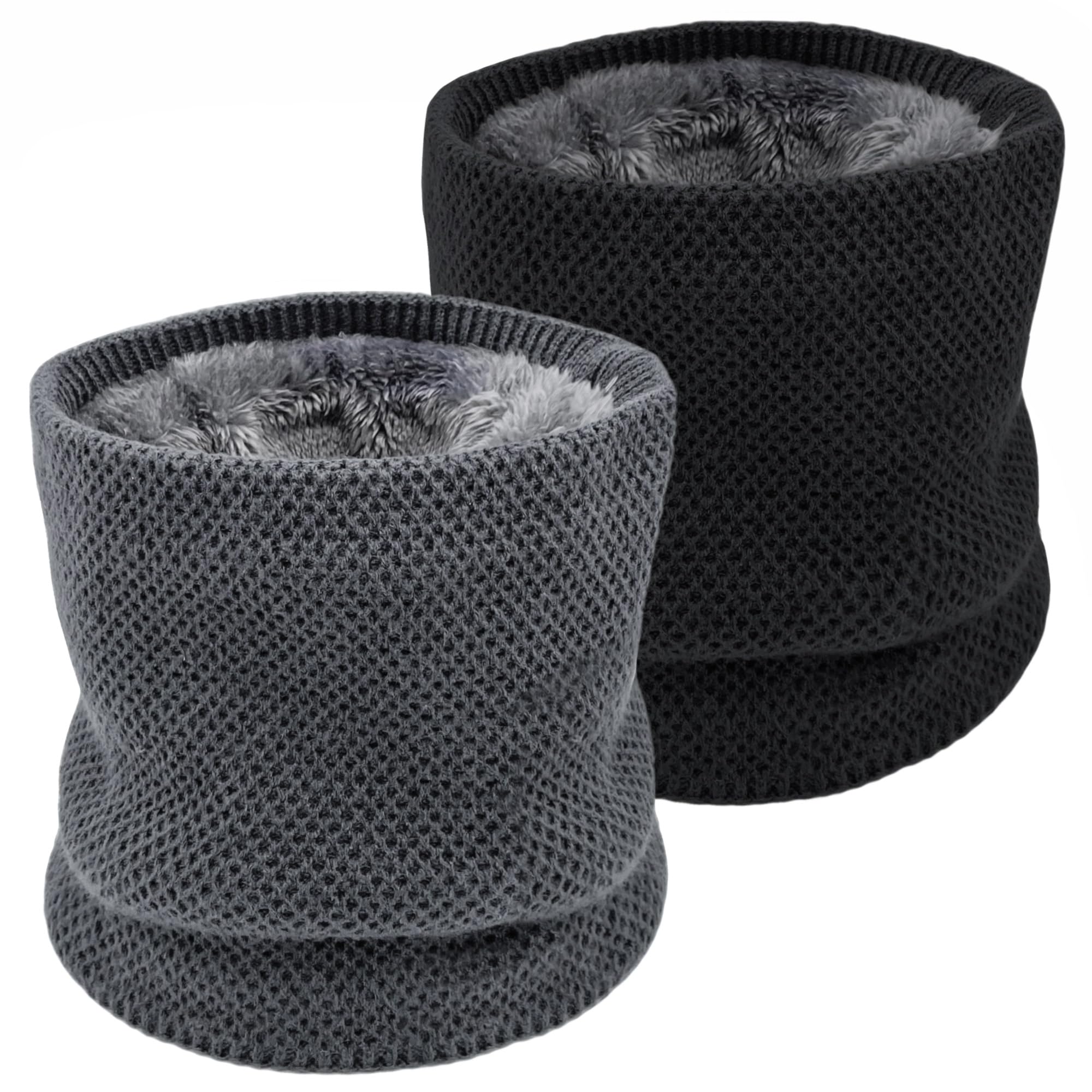 lifwimner 2 Pezzi Scaldacollo Uomo Sciarpa da Donna e da Uomo Invernale a Maglia Caldo, Scaldacollo Moto Invernale Scalda Collo Cervicali, Neck Warmer Snood