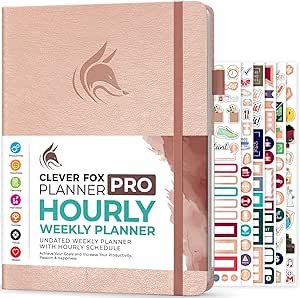Clever Fox Planner PRO Schedule – Undated Weekly & Monthly Life Planner