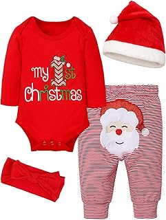Baby Girl Boy Christmas Outfit My 1st Christmas Baby Boy Infant New Year...
