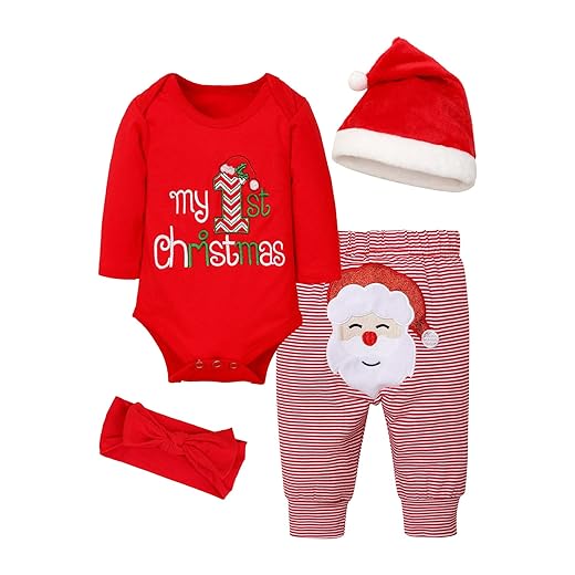 Abbence Baby Christmas Outfit,My First Christmas Baby Girl Boy Outfit 0-3 Months 1st