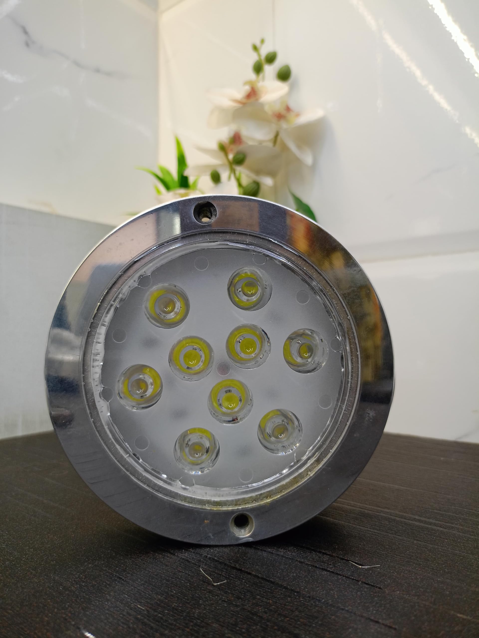 A K Lighting 9 LED 9 WATT SS Surface Model Swimming Pool Light | Under Water Wall Mounted Light (RGB)-image-27