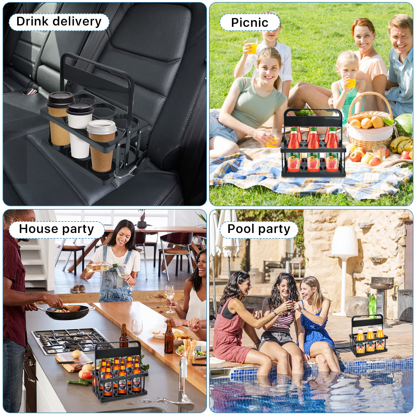 Amazon.co.jp: Worldity プラスチックポータブルカップホルダー 