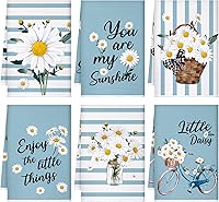 Vista 25 de Juego de 6 toallas de cocina de pájaros, toallas de té de colibrí, toallas absorbentes para platos, pájaros en rama, 24 x 16 pulgadas, regalos