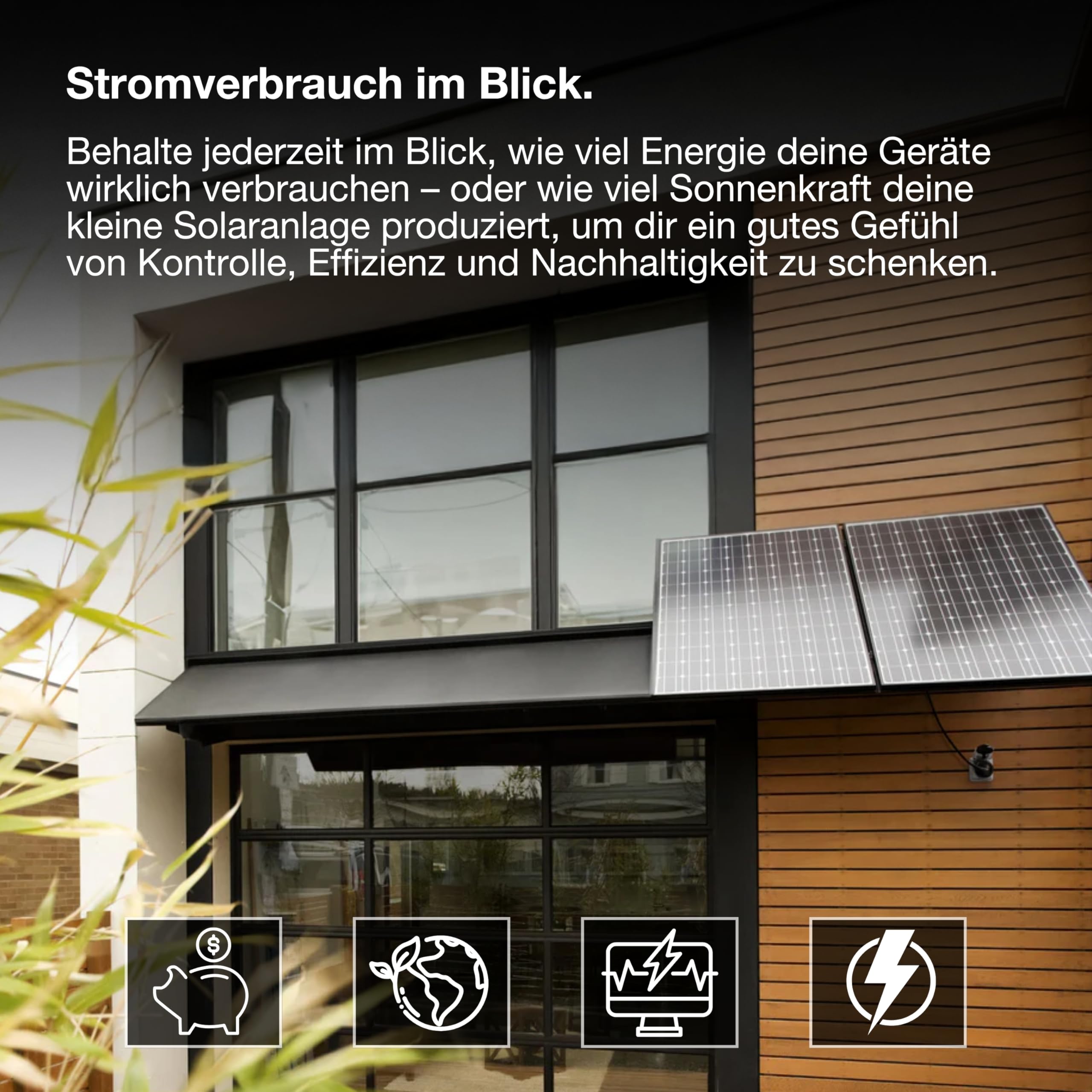 OSRAM SMART+ ZIGBEE Outdoor-EU-Steckdose, Außensteckdose mit Energieverbrauchskontrolle in Schwarz aus PP, IP44-Schutz, Integration von Geräten ins Smart Home