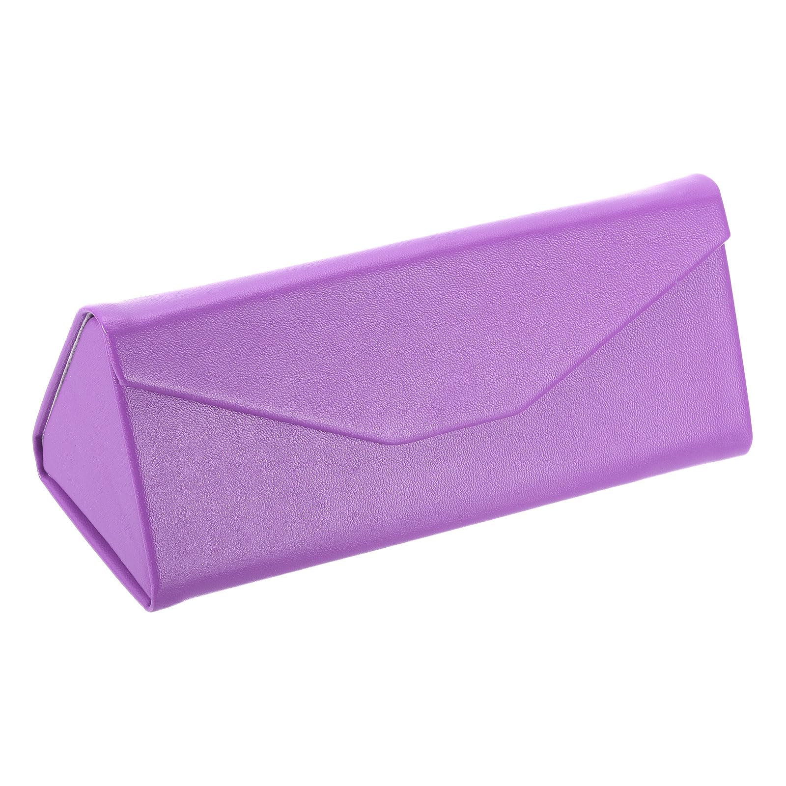 PATIKIL Foldable Glasses Case, Triangle Magnetic Sunglasses Organizer Case PU Leather Hard Eyeglass Case (1 Pcs)