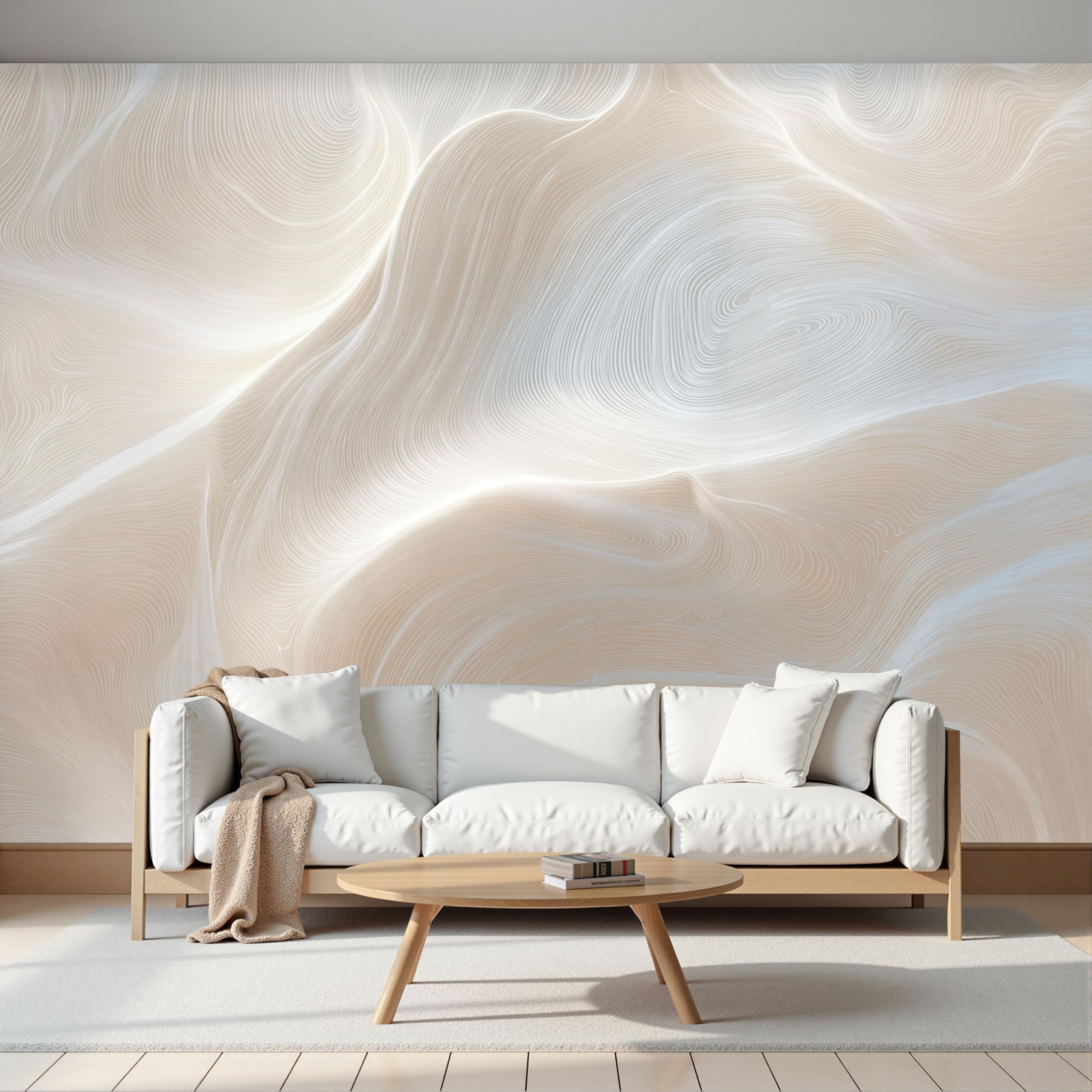 Papier Peint Soie Texture Ridée 3D pour Dissimuler Défauts