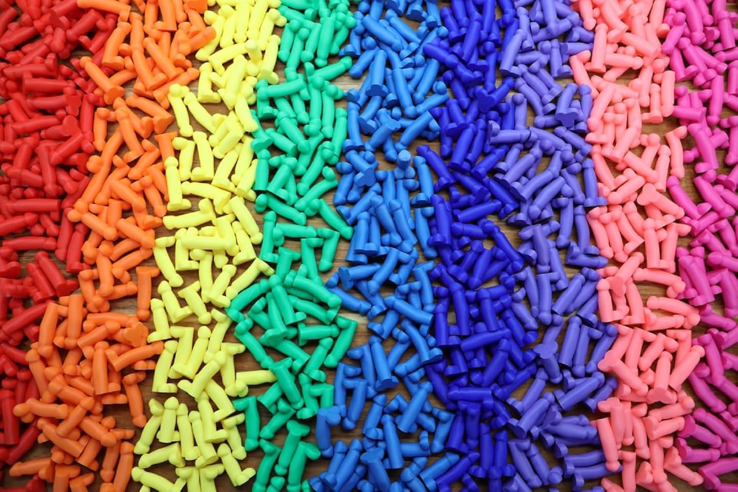 Bag of Dicks - Tiny Penis Dick Micros Bulk for Party Favors, Bachelorette Gag Gift, Funny Prank Joke, Risque Novelty Items (Black, Pack of 100)