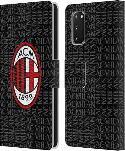 Vista 81 de Head Case Designs Funda de cuero con licencia oficial de AC Milan con diseño de camuflaje digital, compatible con Samsung Galaxy S22 Ultra 5G