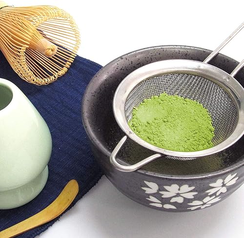 Miniatura 9 de Artcome Juego de té Matcha japonés, batidor Matcha, cuchara tradicional, tazón Matcha, soporte de batidor de cerámica, kit de ceremonia Matcha hecho
