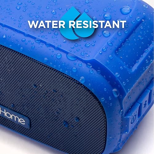 Miniatura 3 de iHome Altavoz Bluetooth con batería de 18 horas de duración, el altavoz portátil es resistente al agua certificado iP46, ideal para acampar,