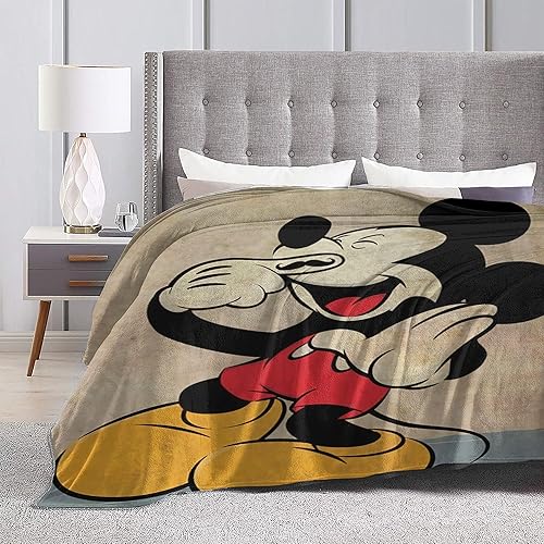 Miniatura 2 de Bonita manta de franela súper suave de dibujos animados para sofá, cama, sala de estar, 80 x 60 pulgadas