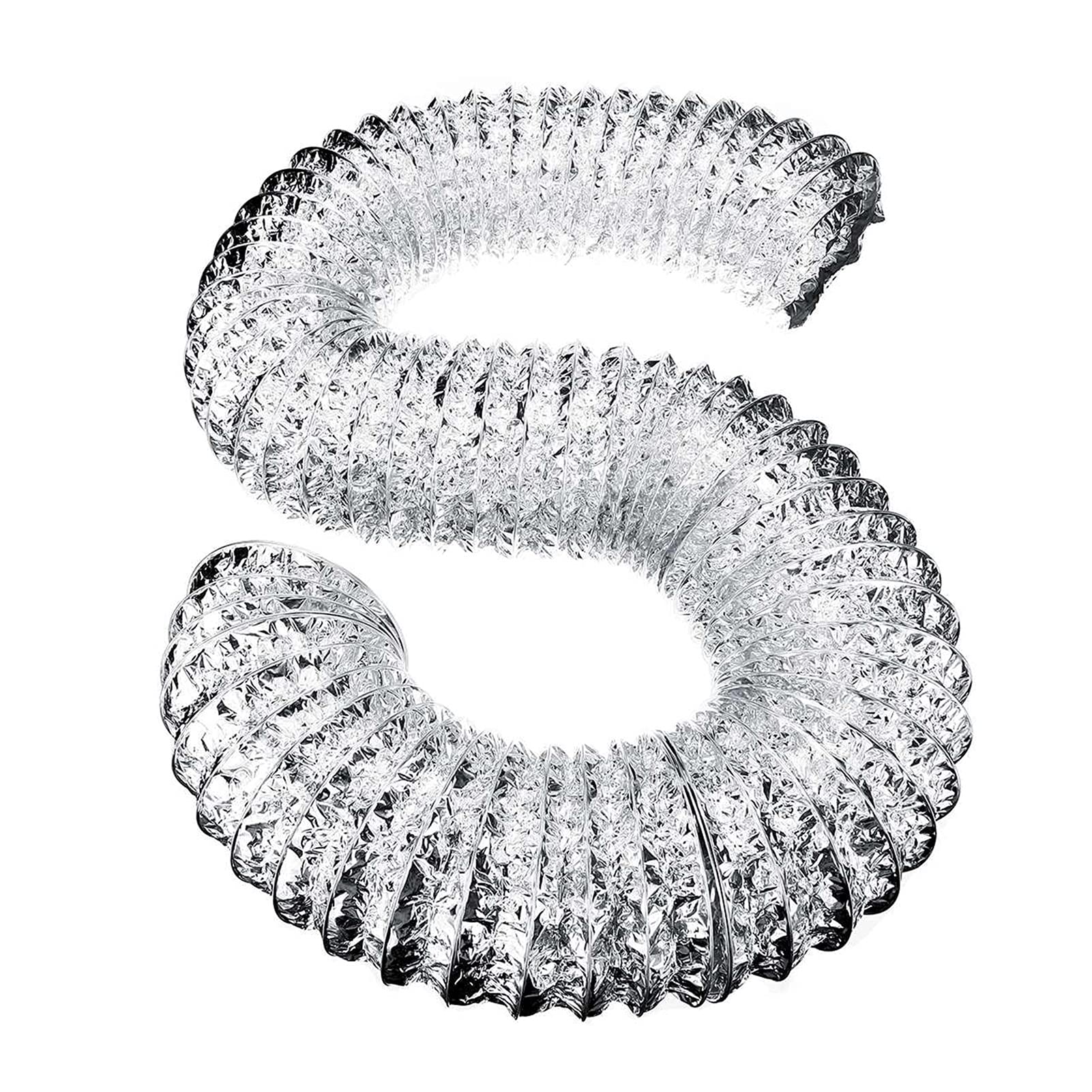 Abluftschlauch PVC-Aluminiumrohr-Lüftungskanal, flexibler Abluftkanal, 10,2 cm, 100 mm, Lüftungskanallänge 78,7 Zoll, 118 Zoll, Luftsystem-Belüftung, Badezimmer Lüftungsschlauch ( Size : 300CM/118IN )