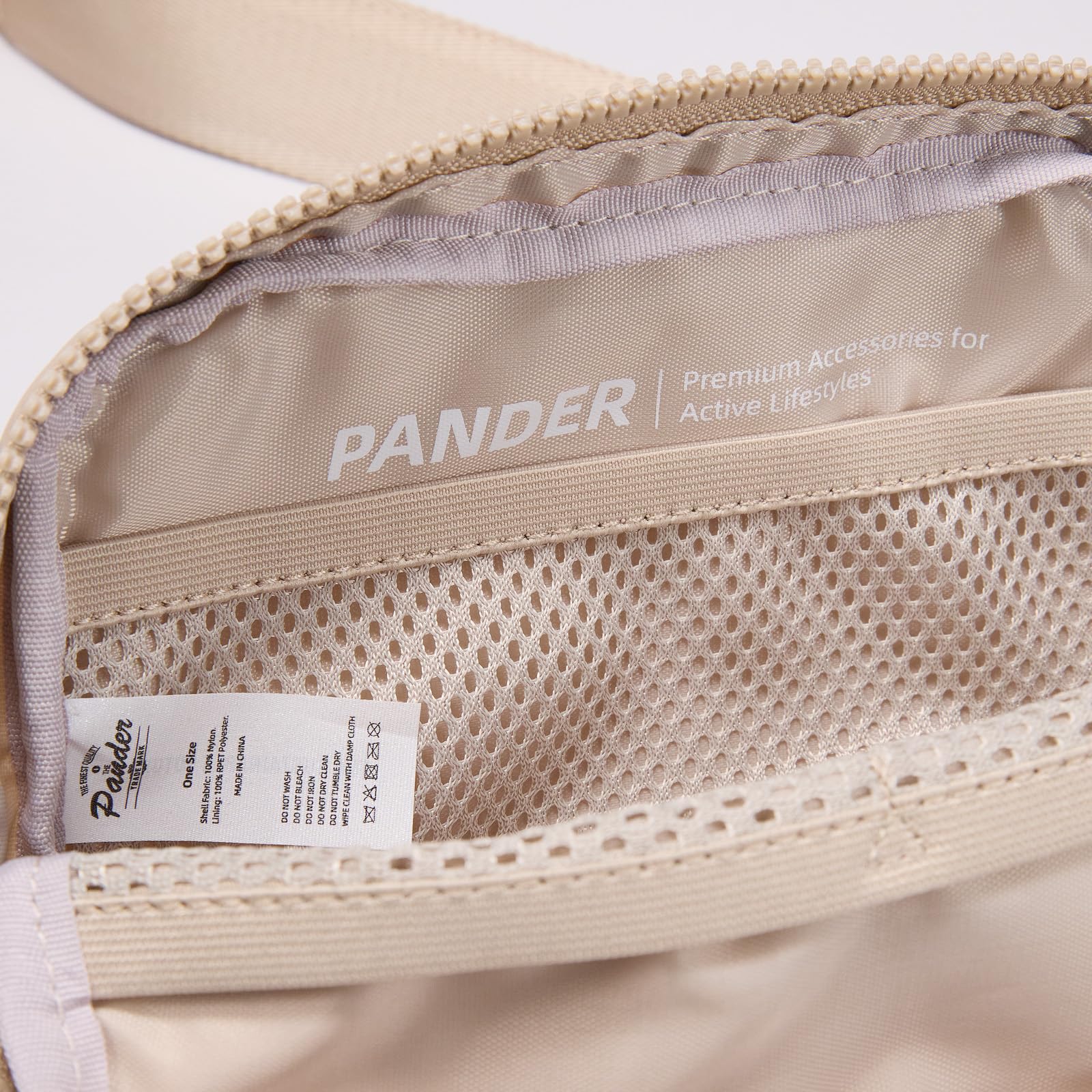Pander Nylon Fanny Pack for Women, Two-Way Zipper Crossbody Bag view 7
