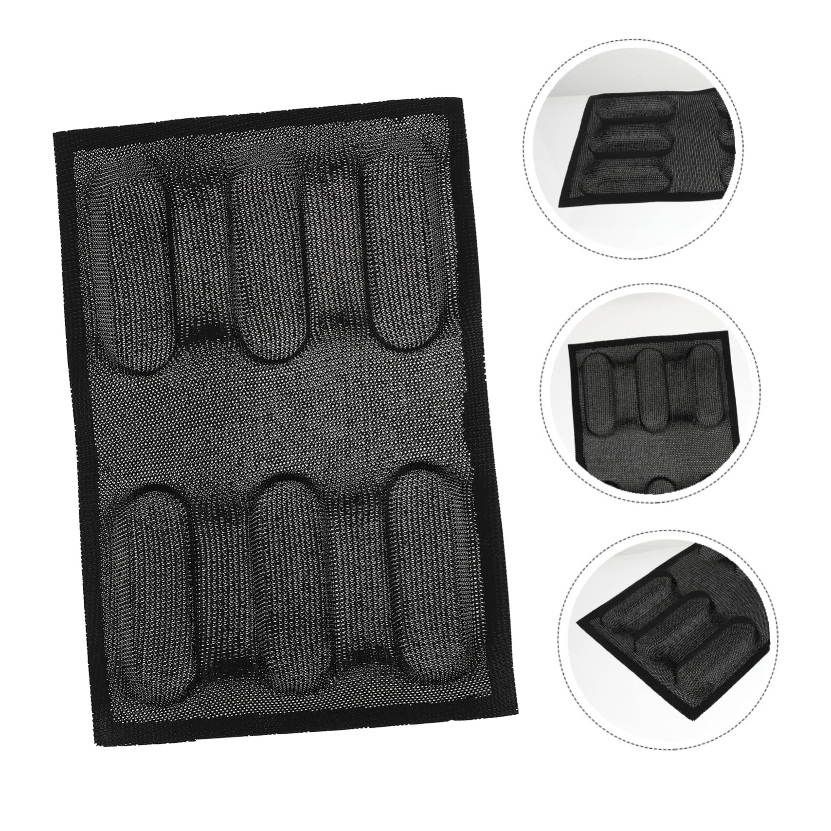 Cabilock 2 Pièces moule à en silicone moule à antiadhésif miche de français moule burger moules à pâtisserie silicone poêle à frire chorizo Outil de cuisson de cuisine